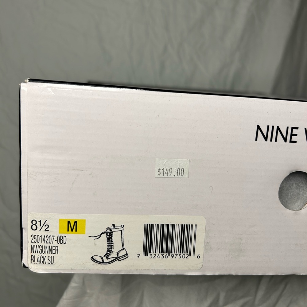 Nine West Black Lace-Up Boots - Picture 8 of 8